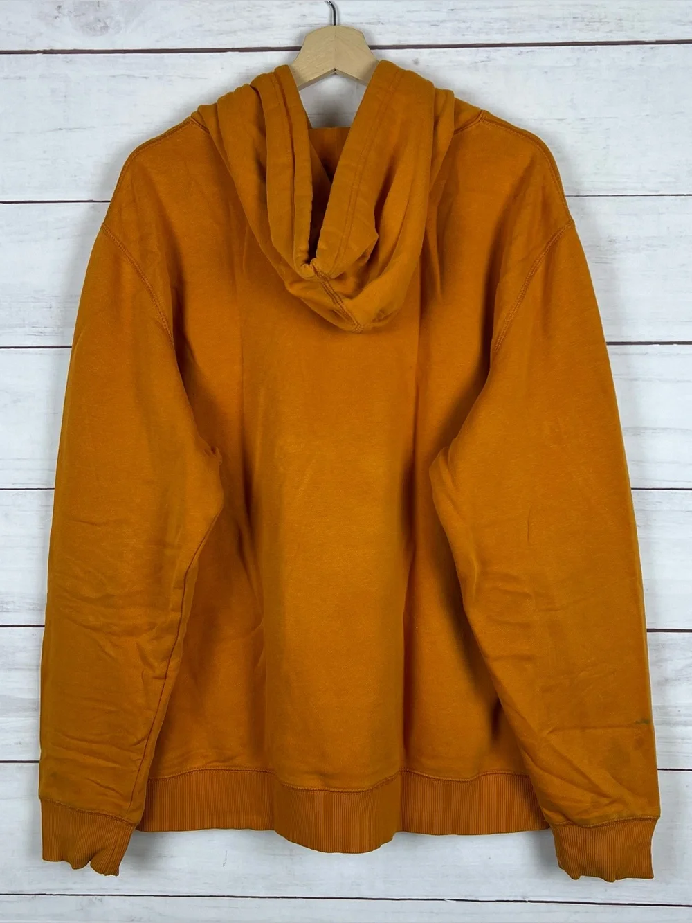 Y2K Vintage Nike Embroidered Swoosh Pullover Hoodie Size 2XL Mens Orange